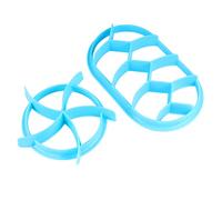 FIXOSHEE 2 Pezzi Stampi per Pane in Plastica Blu Forme Rotonda e Utensili da Forno Antiaderenti per Uso e Professionale