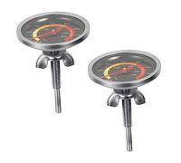 FIXOSHEE 2 Pezzi Termometro Barbecue Forno Inossidabile Bimetallico Sensore Temperatura per Hotel e Grigliate Chiari Facile da Carne e Forno