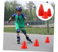 FIXOSHEE 20 pezzi Coni Allenamento Sportivi Antivento per Pattinaggio su Rotelle Rosso con Base Stabile per Percorsi Ostacoli e Esercizi di Agilità