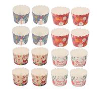 FIXOSHEE 200 Pezzi Pirottini per Muffin in Resistente Temperature Contenitori per Dessert Natalizi e Torte per Feste Compleanni e Riunioni