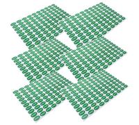 FIXOSHEE 2000 pezzi Etichette Adesive Qc Pass Ovali Tag Controllo Qualità Resistenti e Antiusura per Magazzino e