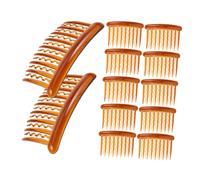 FIXOSHEE 24 Pezzi Pettini Laterali in Plastica Resistenti con Denti Clip per Capelli Sottili e Lisci Pettine Twist Vintage per Acconciature da Sposa e Uso Quotidiano Accessori Compatti e
