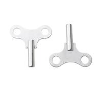 FIXOSHEE 2pezzi Chiavi Orologio in Acciaio Robuste per Riparazione e Avvolgimento Catene Strumenti Metallico per Pendoli e Orologi Antichi Design Compatto e Durevole per Uso Domestico