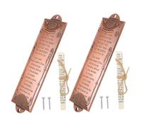 FIXOSHEE 2pezzi Mezuzah Domestica in Targa Mezuzah per Benedizione della d Ingresso Decorazione Religiosa Ebraica per Festa o Uso Quotidiano Installazione Facile per Porte e Finestre