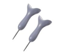 FIXOSHEE 2pezzi Penna Stilo Braille per Non Vedenti Strumento di Scrittura Ausilio per Lettura Scrittura in Braille Ausili in Apprendimento per Principianti Kit in Grigio