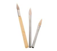 FIXOSHEE 3 Pezzi Coltello D'onice Strumenti di Manutenzione Dell'oro e Dell'argento Forniture di Gioielli Brurnatore Agate Brucinare Lasciturazione Brunitore di Agata di Legno