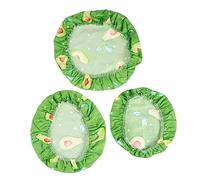 FIXOSHEE 3 Pezzi Coperture per Ciotole Elastiche in Estensibile Riutilizzabili per Alimenti Protezione Polvere per Insalatiere Varie Dimensioni per Cucina e Picnic
