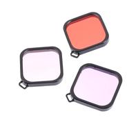 FIXOSHEE 3 pezzi Filtro Lente Subacqueo per Fotocamera con Custodia Protettiva Correzione Colore per Immersioni in Acqua Pura e Marina Adatto per Profondità