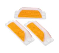 FIXOSHEE 3 pezzi Marcatori Riflettenti da Pavimentazione per Giardino e Sentiero Indicatori Stradali Rettangolari Resistenti alle Intemperie con Installazione Rapida e Guida Direzionale