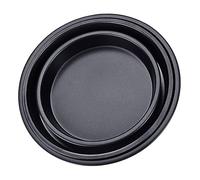 FIXOSHEE 3 pezzi Teglie Pizza Antiaderenti in Acciaio al Carbonio Teglie Forno Resistenti e Veloci Diametri per Pizze Pane e Dolci Professionali