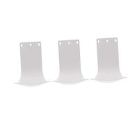 FIXOSHEE 3 Pezzi Vaschetta Antigoccia per Dispenser da Bagno in ABS Plastica Resistente Bianco Perdite per Erogatori Automatici e Spray Protezione Pavimenti e Superfici