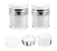 FIXOSHEE 3 pezzi Vasetti Cosmetici Ricaricabili Contenitori Vuoti Airless per Crema e Lozione Design Compatto Antispreco per Viaggio e Organizer Bagno