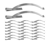 FIXOSHEE 30 Pezzi Clip a Molla Angolari in Acciaio Inox per Zanzariera Clip di Fissaggio per Telaio Zanzariera Molle di Tensione per Zanzariere Ferramenta per Riparazione Zanzariere