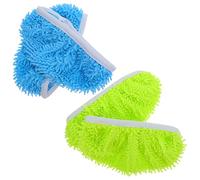 FIXOSHEE 4 Pezzi Panni Ricambio in Microfibra Lavabili per Mop Copertura Sostitutiva per Pulizia Pavimenti in Asciutto e Bagnato Riutilizzabile e Compatibile con Vari Modelli