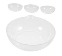 FIXOSHEE 4 pezzi Vassoi Trasparenti per Bilancia Elettronica da Cucina Ciotole Leggere per Pesatura Alimenti con Marcature Precise Compatibili con Bilance Digitali per Preparazioni