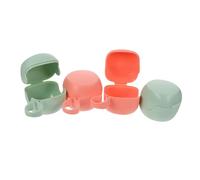 FIXOSHEE 4pezzi Contenitore per Ciuccio Portatile in Pp Alimentare Scatola Protettiva per Ciuccio Contenitore di Imballaggio Facile da Pulire per Ragazzo Ragazza Ragazza e Ragazzo