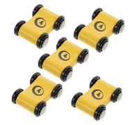 FIXOSHEE 5 pezzi Giocattolo Pista Corsa in Legno con Veicoli Frizione per Gioco Educativo Montessori per Sviluppare Creatività e Abilità Spaziali per Casa e Viaggio