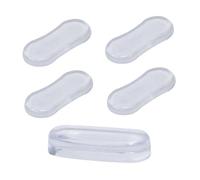 FIXOSHEE 5 pezzi Paracolpi Copriwater in Silicone Trasparente Autoadesivo Ammortizzatori Buffer per Sedile Wc Antiscivolo Protezione Superficie e Durata Prolungata
