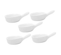 FIXOSHEE 5 pezzi Piatti con per Condimenti e Salse Ciotole Piccole Decorative per Olio Salsa Soia e Frutta Piatto Porcellana Feste