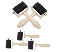 FIXOSHEE 5 Pezzi Rulli per Stampa e Colla per Incisioni Strumenti Leggeri Gomma per Pittura Blocchi di Inchiostro Scrapbook e Arte