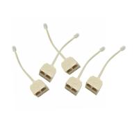 FIXOSHEE 5 pezzi Splitter Maschio Doppia Femmina Adattatore Telefono da Parete Resistente Biforcazione Vie per Uso Domestico e