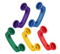 FIXOSHEE 5 Pezzi Telefoni Giocattolo Sussurrati Colorati in Abs Ricevitore Leggero e Resistente per Sviluppo Linguaggio e Pratica Fonetica