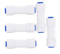 FIXOSHEE 5 pezzi Valvola di Ritegno Acqua Adattatore Diritto Plastica per Sistemi Ro Prevenzione Reflusso Ricambio per Depuratori Domestici Facile Installazione