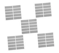 FIXOSHEE 5 set Etichette Adesive Rettangolari Scratch Off per Carte Fai da Te Pellicola Argentata da Grattare per Codici Nascosti Personalizzabili per Giochi e Sorprese Creative