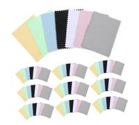 FIXOSHEE 50 Pezzi 50 Pezzi Panno per Lucidare Argento Bifacciale in Pelle Scamosciata 6X8 CM, Panno per la Pulizia e Rimozione Ossidazione Gioielli in Platino, Riutilizzabile per Collane e