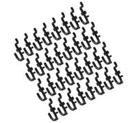 FIXOSHEE 50 pezzi Ganci per Pannello da Ganci Resistenti per Garage e Officina Supporto Compatto per Organizzazione Utensili e Oggetti Sospesi Facili da Installare e Scivolo