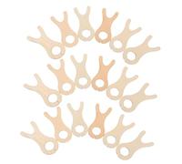 FIXOSHEE 50 Pezzi Organizer Bobbins in Legno Forma Tavoletta Avvolgifilo Naturale Filo per Ricamo e Lavori Maglia Resistente e Levigata per Hobby e Laboratori