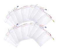 FIXOSHEE 50 pezzi Sacchetti per Sapone in Rete PE Riutilizzabili Sacchetti Porta Sapone Solido per Pulizia Viso e Corpo Confezione per Viaggi e Uso Familiare