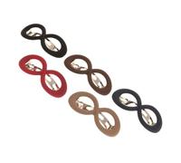 FIXOSHEE 5pezzi Fermagli per Capelli Forme Adatti per Donne e Ragazze Chiusura Robusta e Presa Forte per Coda di Cavallo Chignon e Mezzi Raccolti Realizzati in Materiale Leggero e Delicato