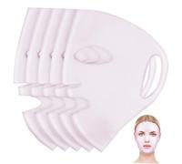 FIXOSHEE 5pezzi Maschera Silicone Viso Riutilizzabile Coprimaschera Silicone Maschere Idratanti Per Cura