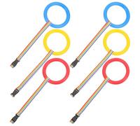 FIXOSHEE 6 pezzi Corda da Passeggio per Anelli Colorati per Asilo e Scuola Materna Corda Antismarrimento per Gruppi Sicurezza e Organizzazione Outdoor