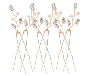 FIXOSHEE 6 pezzi Fermagli Sposa con e Fermagli per Leggeri ed Eleganti Accessori da Sposa Raffinati per Ragazze e Donne Decorazione Matrimonio