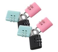 FIXOSHEE 6 pezzi Lucchetti Combinazione Cifre per Sicuri e Resistenti per Armadietti Valigie Zaini e Spogliatoi per Uso Quotidiano e Protezione Personale