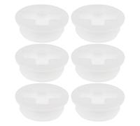 FIXOSHEE 6 Pezzi Tappi per Tamburo in Plastica Robusta, Coperchi Filettati per Barili da Galloni, Tappi di Tenuta Antipolvere per Fusti Petrolio Uso Industriale