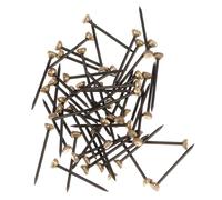 FIXOSHEE 60 Pezzi Chiodi per Cornici in Rame Testa Nera, per Fissaggio Rapido di Quadri, Accessori per Unghie Fai da Te, Resistenti e Compatti, per Uso Quotidiano e Decorazione Pareti