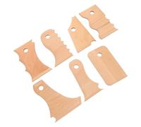 FIXOSHEE 7 Pezzi Strumenti per Ceramica in Legno Kit Utensili per Modellare e Scolpire Argilla Attrezzi Resistenti per Progetti DIY e Sculture Terracotta per Principianti