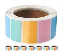 FIXOSHEE 8 Pezzi Etichette Adesive Colorate Scrivibili Autoadesive Rimovibili per Inventario Organizzazione Ufficio Scuola Contenitori Traslochi 1"x0,6"