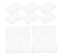 FIXOSHEE 8 Pezzi Scatola Carte in Plastica Antipolvere e Organizer Portabile per Carte e Biglietti Visita Custodia Professionale per Meeting ed Esposizioni