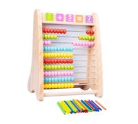 FIXOSHEE Abaco Multifunzionale in Legno per Gioco Educativo per Apprendimento Matematico Tavola Disegno Creativa e Giocattolo Cognitivo Dimensioni Compatte e Portatile Adatto per Ragazzi