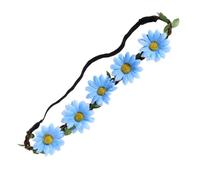 FIXOSHEE Accessori per Chioma a Forma di Fiore 5 Pezzi Blu Fasce Girasoli per Feste a Tema Tropicale e Party in Spiaggia Estivi