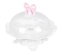 FIXOSHEE Alzata per Torte e Vassoio Porta Dessert in ABS Piatto per Colazione e Frutta Set per Buffet e Feste Supporto Riutilizzabile per Snack e Dolci