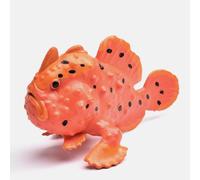 FIXOSHEE Animale Marino Simulato di Pesce di Pietra Artificiale in Plastica Resistente per Decorazione per Acquario e Scrivania Giocattolo Educativo Realistico e Duraturo