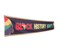 FIXOSHEE Banner Decorativo per Celebrazione Storica Nera Pendente da Parete Educativo per Casa e Aula Resistente e Facile da Mantenere per Eventi e Decorazioni Tematiche