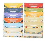 FIXOSHEE Buste Per Contanti e Fogli Di Bilancio 12 Set Per Budgeting Cartoncini Inclusi, Leggere e Compatte Per Ufficio e Casa in Stile Western