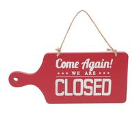 FIXOSHEE Cartello Aperto Chiuso in Faccia per attività Decorazione Vintage da Appendere Design Semplice con Scritta Visibile Resistente Negozi e Ristoranti