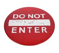 FIXOSHEE Cartello Vintage Vietato L'ingresso in Ferro per Negozi e Ristoranti, Insegna D'epoca Decorativa da Parete Resistente, Accessorio Decorazione Muro Retrò per Ambienti Commerciali